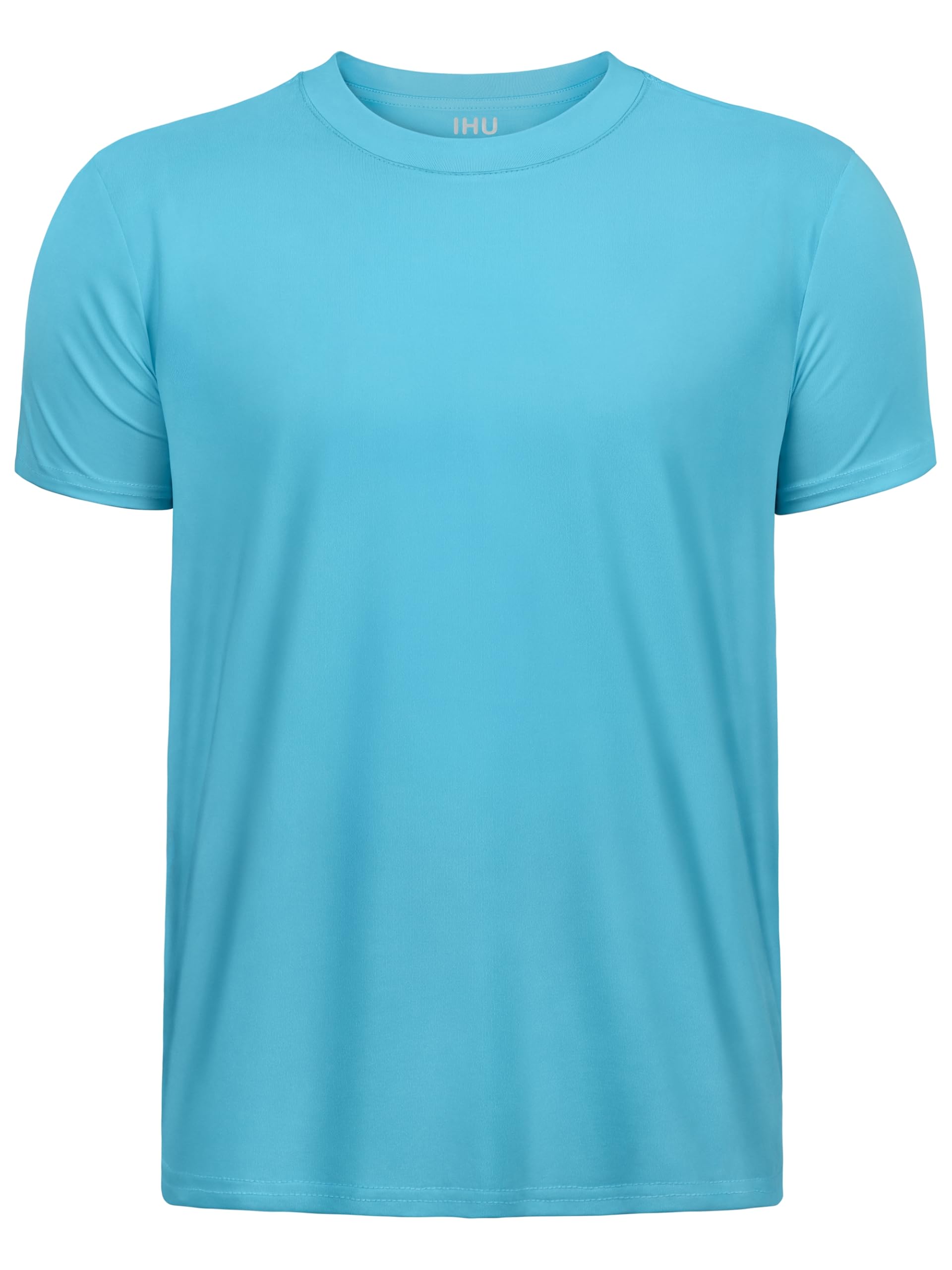 IHU Boys Neon Shirts Dry Fit UPF50+ Kids Short Sleeve Rash Guard for Girls