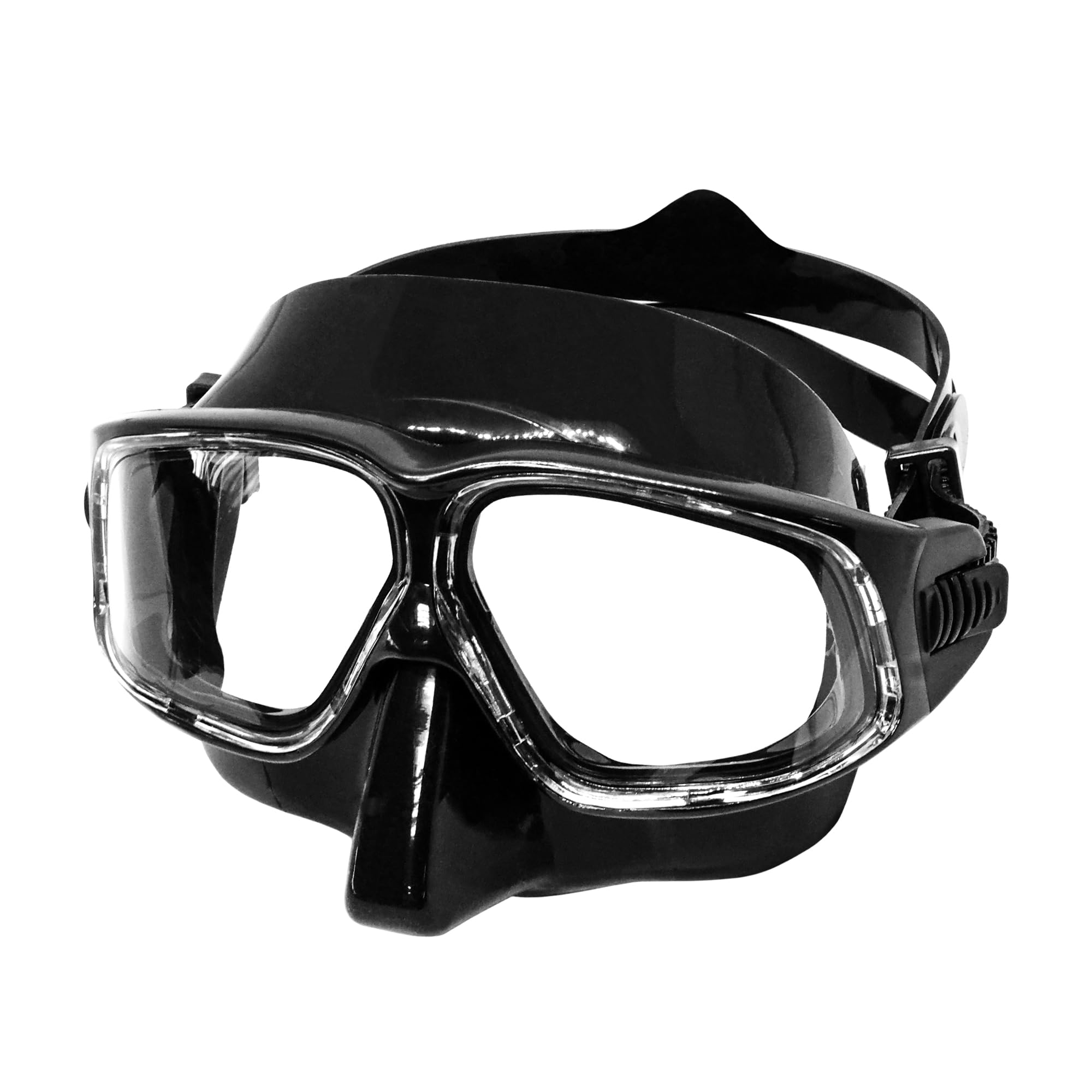 Curved Diving Mask - Panoramic Wide View, Ultra-Low Volume, Anti-Leak Silicone Skirt - Scuba Mask, Dive Mask, Freediving Mask, Spearfishing Mask, Snorkel Mask for Adults