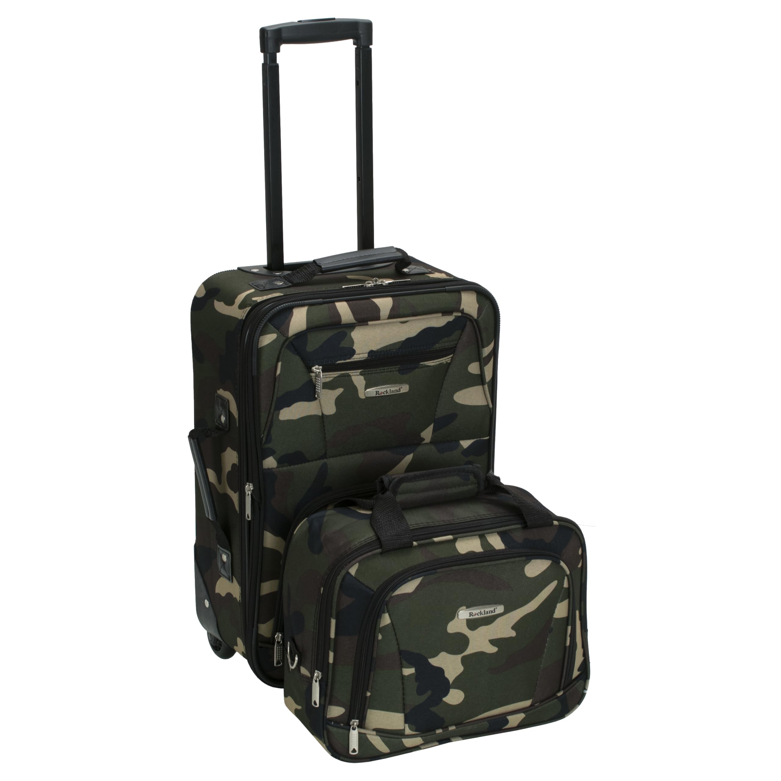 Rockland Fashion Softside Upright Luggage Set, Color, One Size, Fashion Softside Upright Luggage Set
