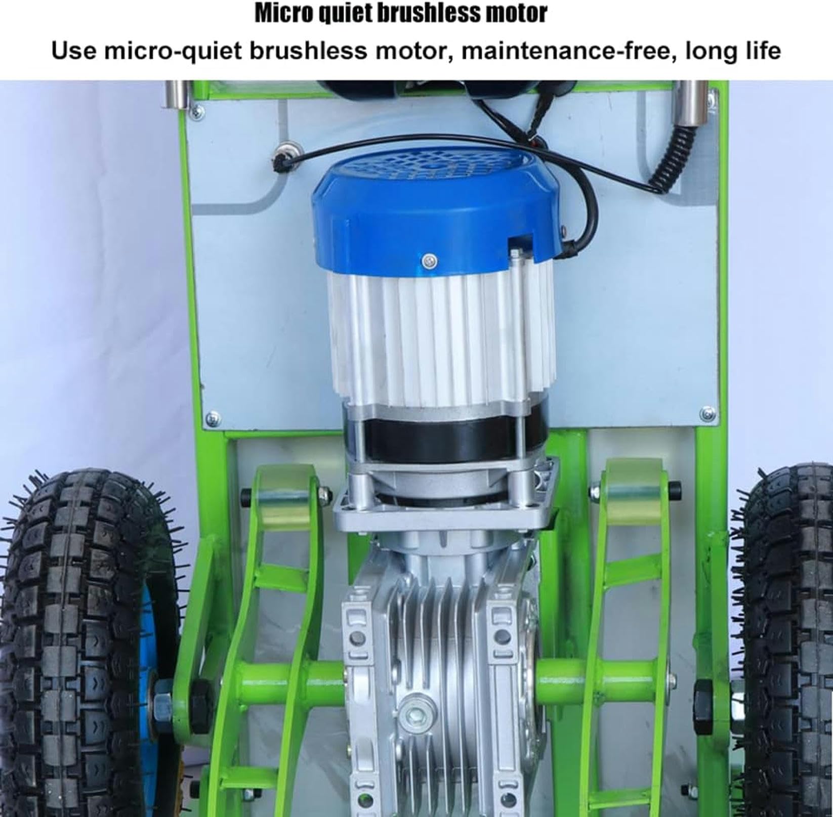 Carrello montascale elettrico, carrello a mano che risparmia manodopera su e giù per le scale con carico 200 kg, carrello facile da usare con motore brushless da 850 W/verde / 48 V / 16 A