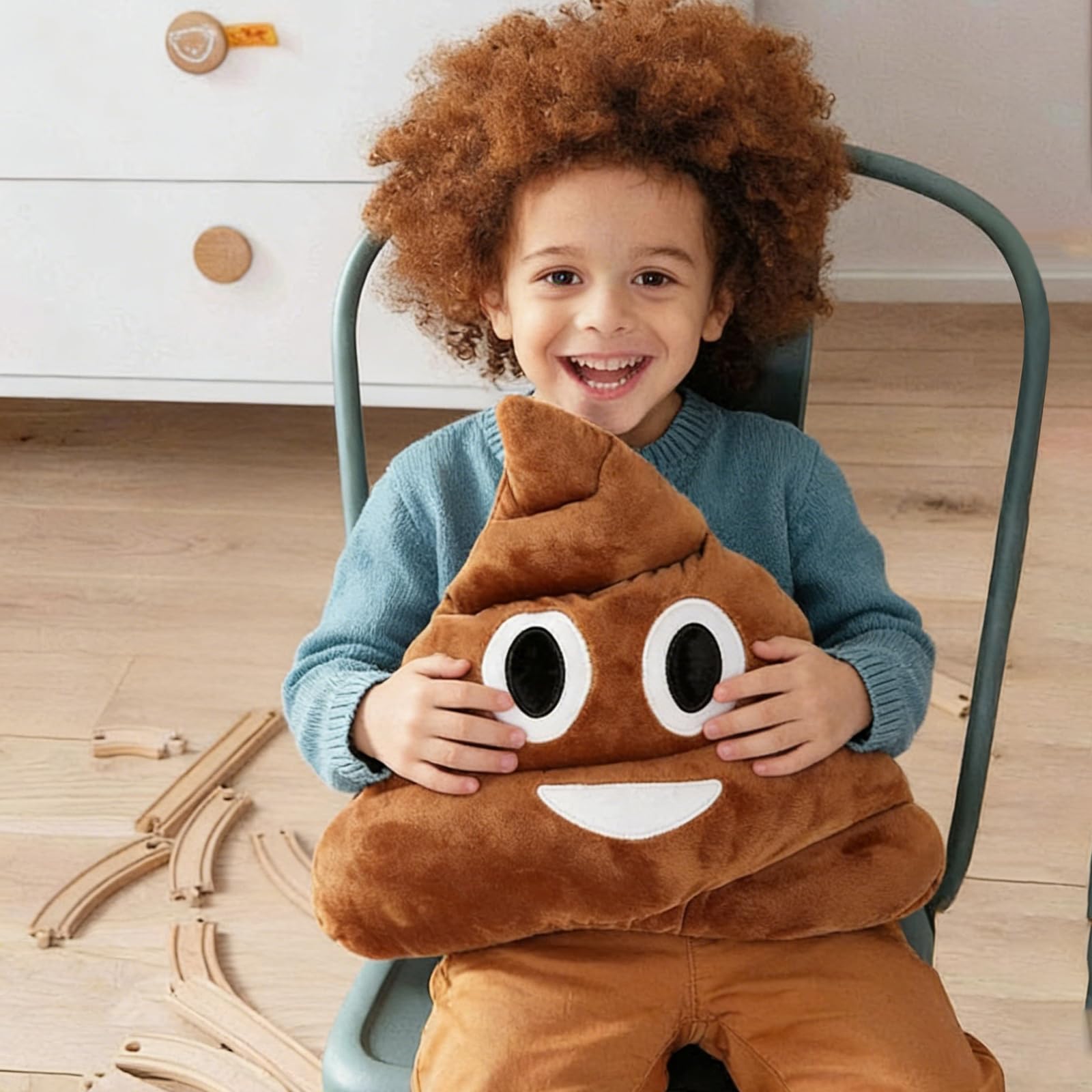 35cm Cacca Cuscino Peluche, Cuscino Peluche Poop, Adorabile Peluche Cacca, Cuscino delle Emozioni, Pupazzo Creativo, Cuscino Decorativo Divertente, Regali per Amici e Bambini