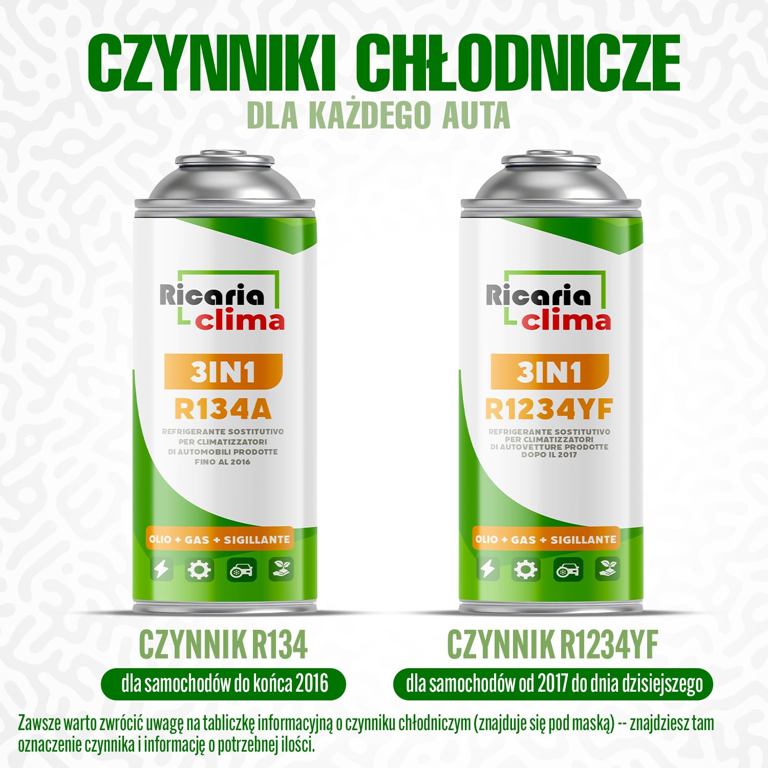 3in1 R1234yf Napełnianie Klimatyzacji – 3x 235 g z Wężem do Napełniania i Adapterem YF – Klimatyzacja Samochodowa – Gaz R1234yf 3in1 – Kartusz Gazu – ECO