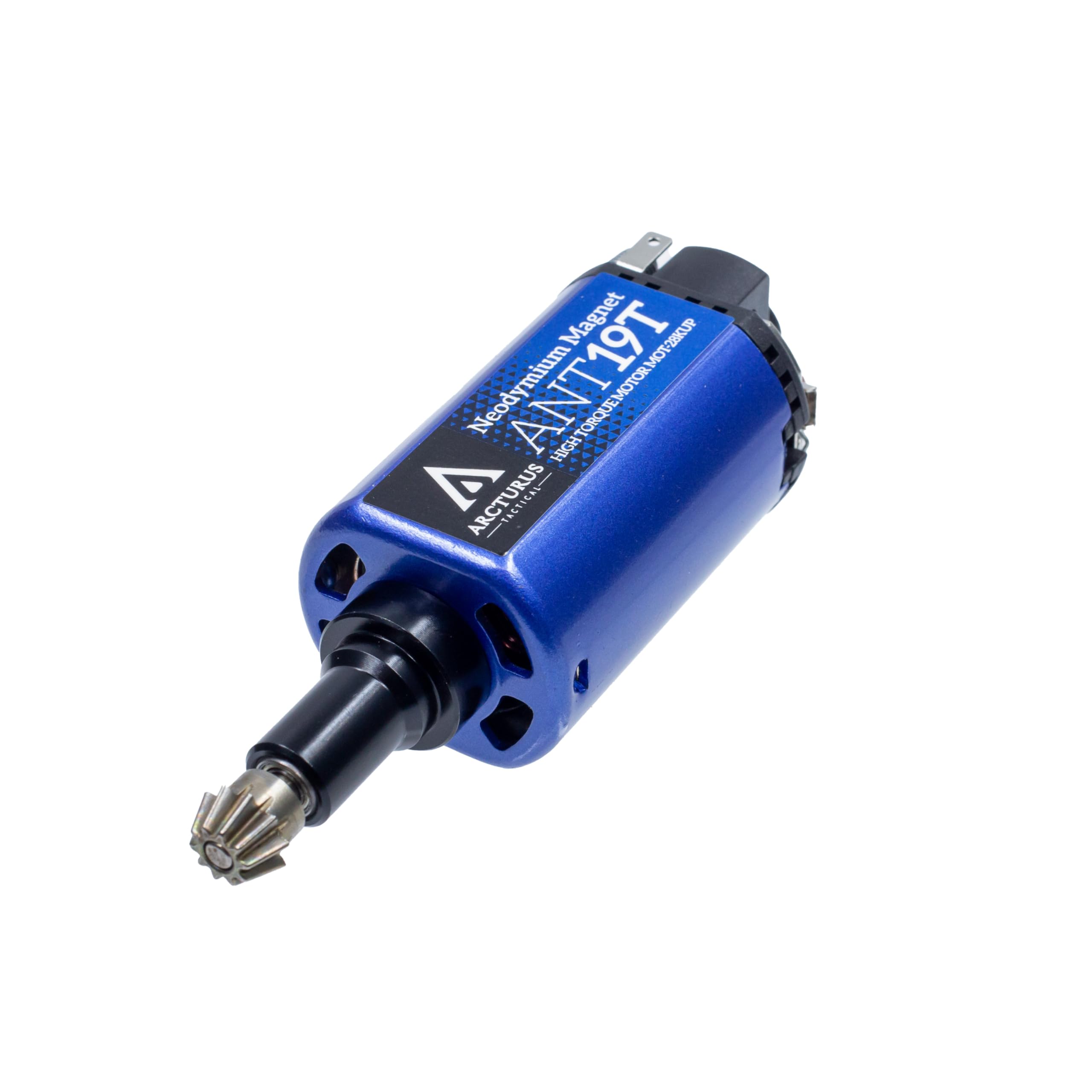 ARCTURUS TACTICAL High Torque 25K / 28K Neodymium Airsoft AEG Motor 21T / 19T w/MIM Steel Pinion Gear - O Type/Long (28K / 19T)