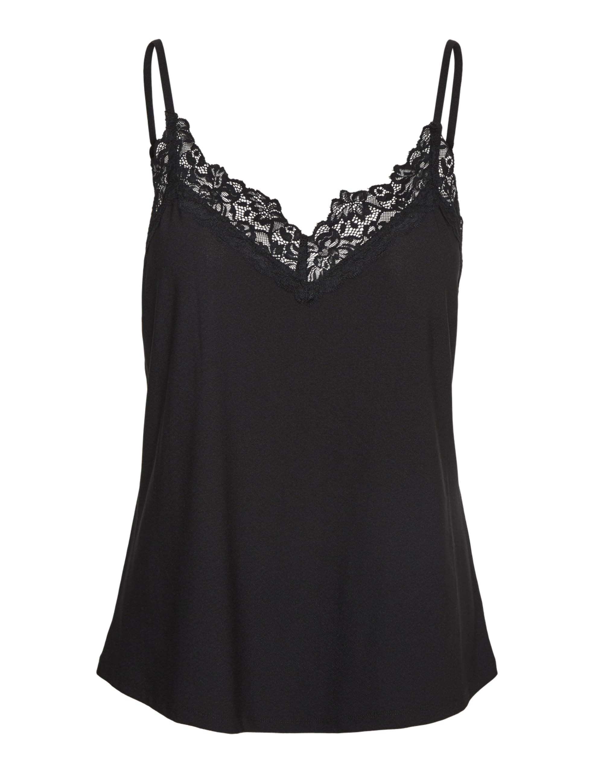 Vero Moda Women's Black Vmmilla Singlet Ga Vo Petite Noos Top, M