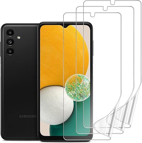 Paquete de 3 protectores de pantalla compatibles con Samsung Galaxy A13 5G/4G de 6.5 pulgadas, película de hidrogel de TPU suave transparente HD