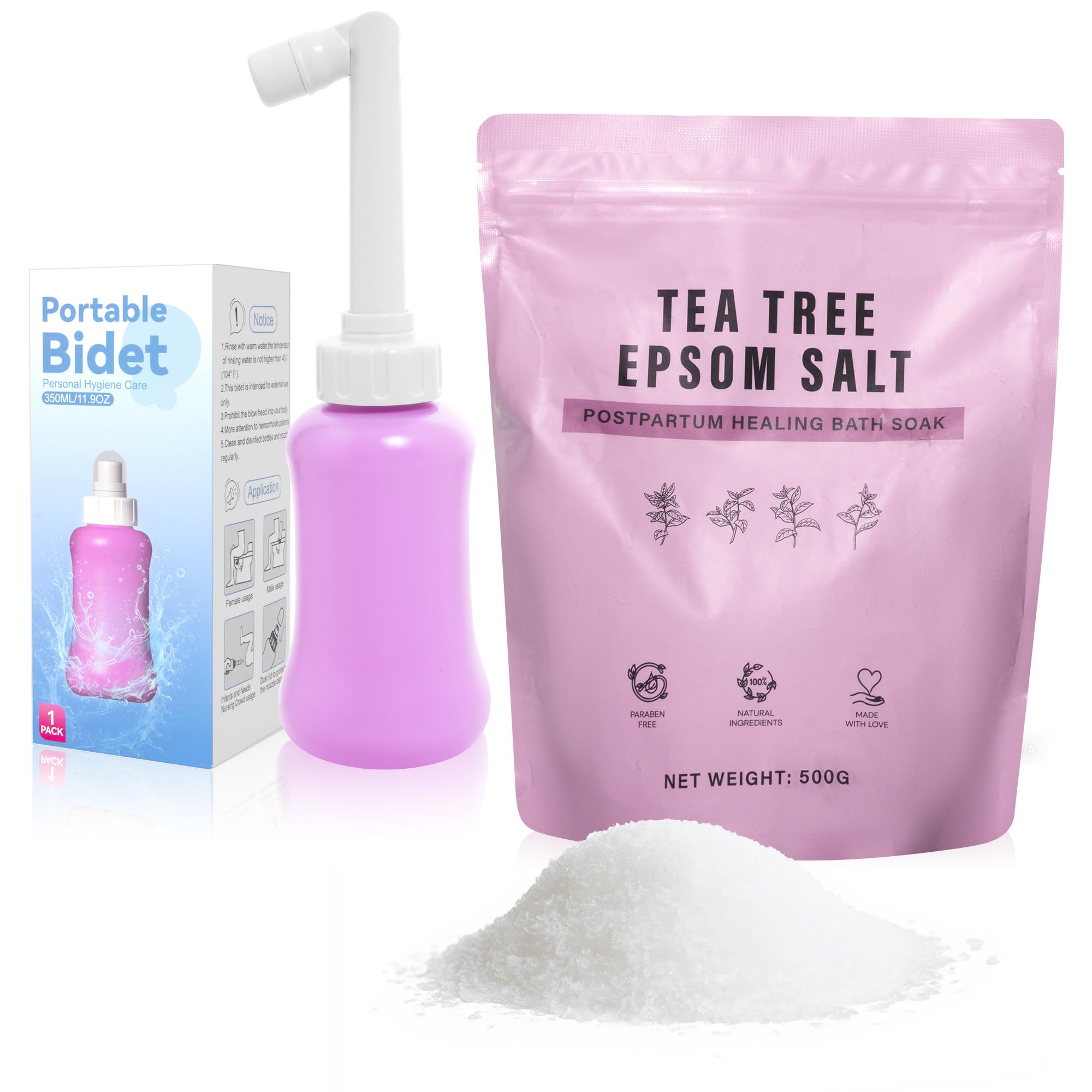 Peri Bottle & Sitz Bath Soak Set