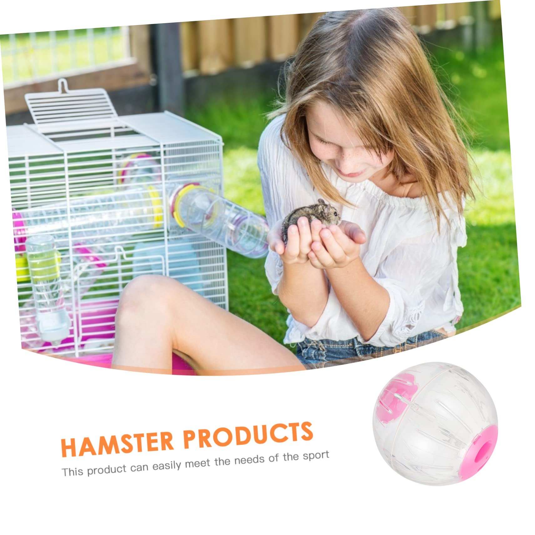 Levemolo Balle Roulante pour Hamster Jouet Exercice à roulettes Balle de Course pour Animaux de Compagnie