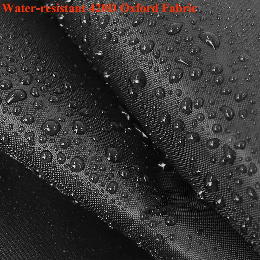 Outdoor Zero-Turn Mower Cover Skyour Waterproof Dust Heavy Duty 420D Oxford Riding Zero Turn Lawn Mower Covers Universal Fit with Windproof Strap & Storage Bag (M: 81x44x47.5in)