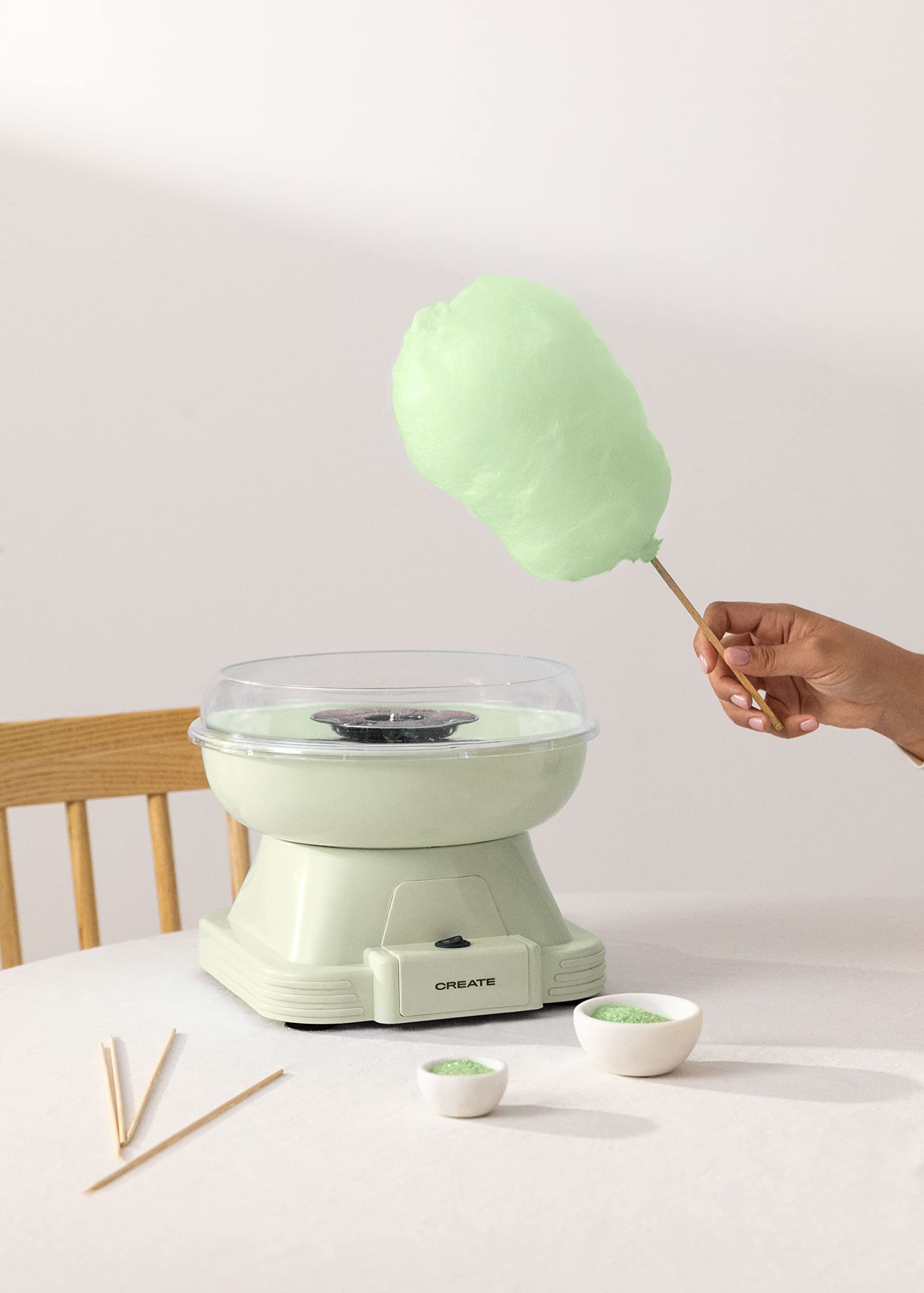 CREATE/COTTON CANDY MAKER/Zuckerwattemaschine Grün / 500W