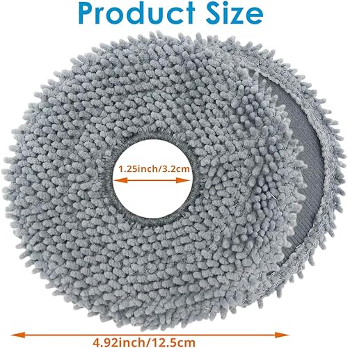 Miniatura 2 de Paquete de 4 accesorios de repuesto de almohadillas de microfibra para Roborock Q RevoQrevo MaxVQrevo SQrevo ProQrevo SlimQrevo CurvS5XQrevo