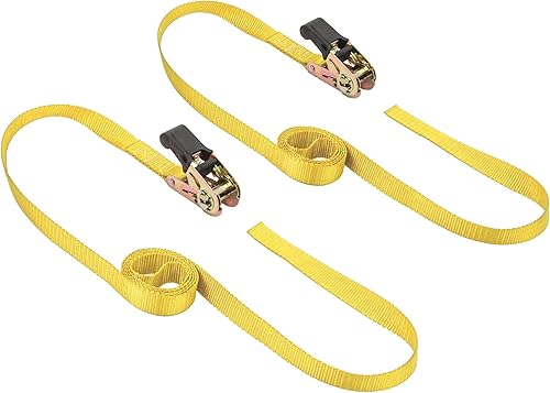 Vista 21 de PowerTye MFG - Correas de trinquete sin fin, sin ganchos, correas de amarre prémium para motocicleta, kayak, camión y remolque con diseño de bucle