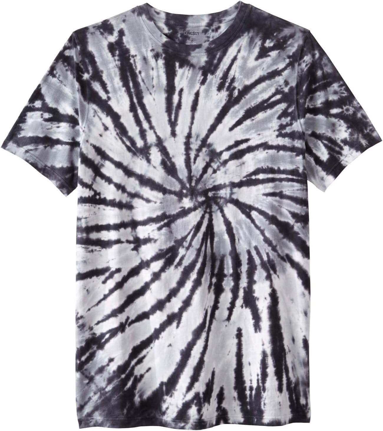 KingSize Men's Big & Tall Lightweight Longer-Length Tie-Dye Crewneck Tee