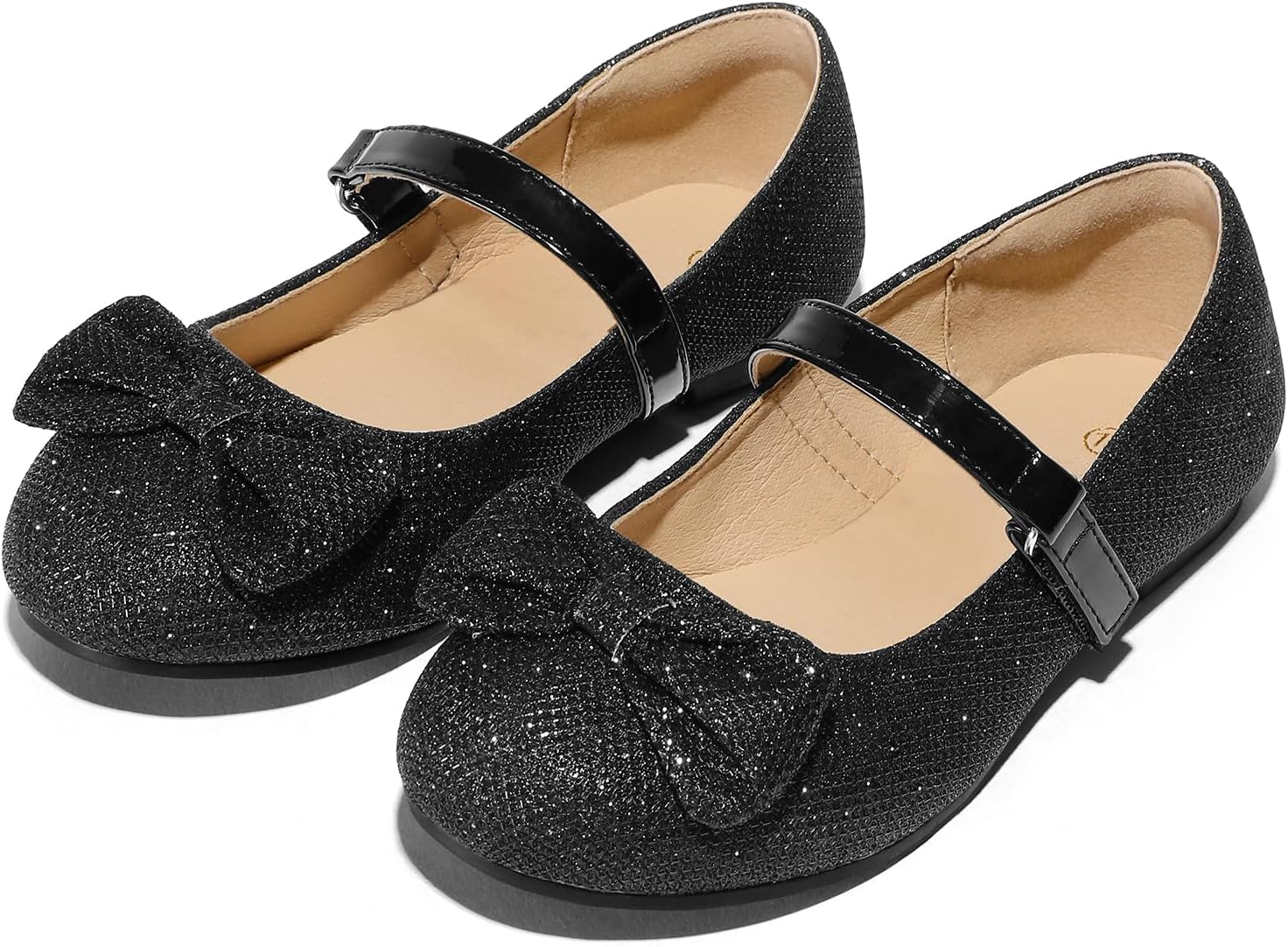 K KomForme Girl's Ballet Flats Non-Slip Soft Mary Jane Walking Party Dress Shoes for Toddler/Little Kid/Big Kid - Image 5