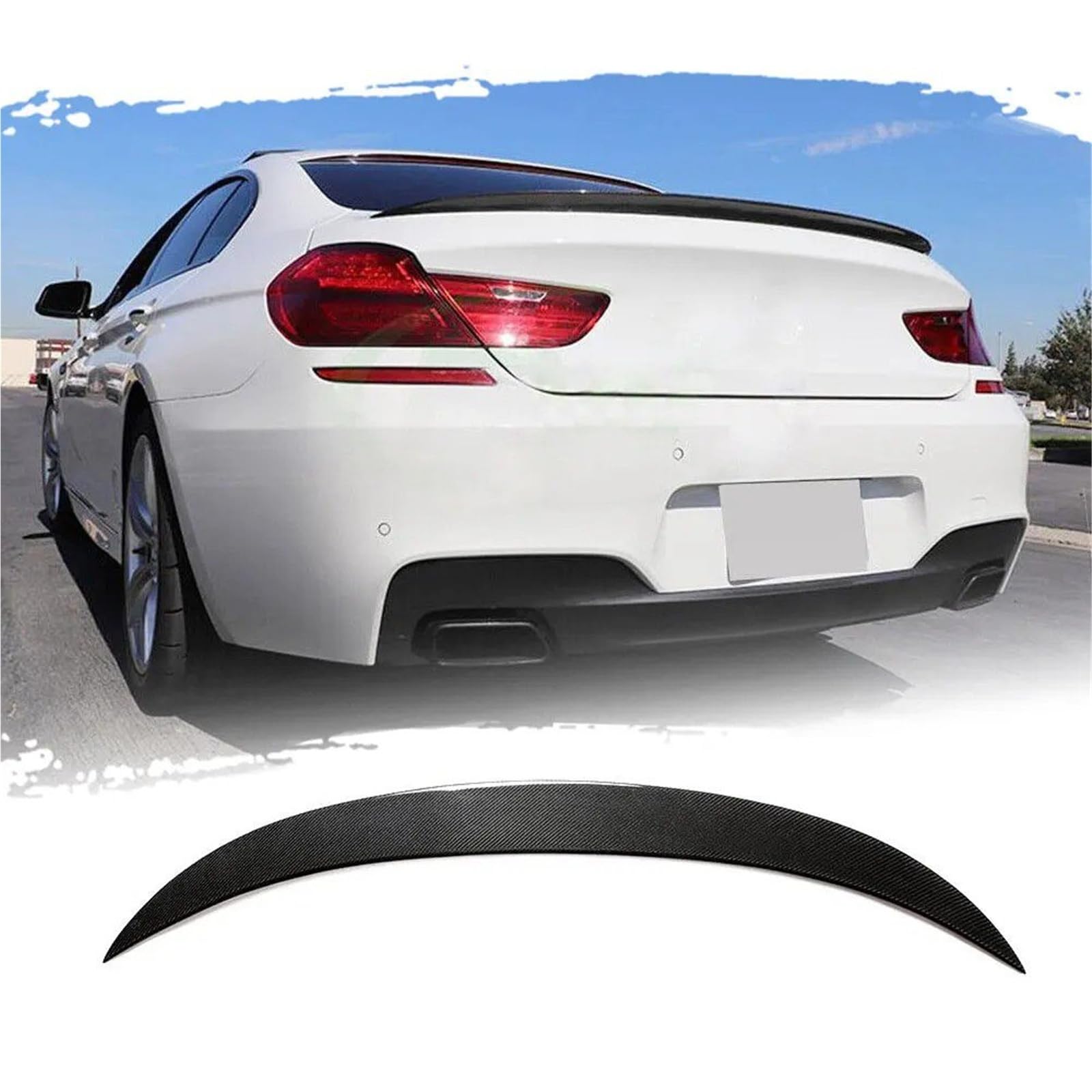 Dla B&MW Seria 6 F06 Gran Coupe F13 Coupe 640i 650i M6 2012-2019 Spoiler Bagażnika Skrzydło Na Klapie Lotka Tylny Akcesoria Spojler Tylny Trunk Wing