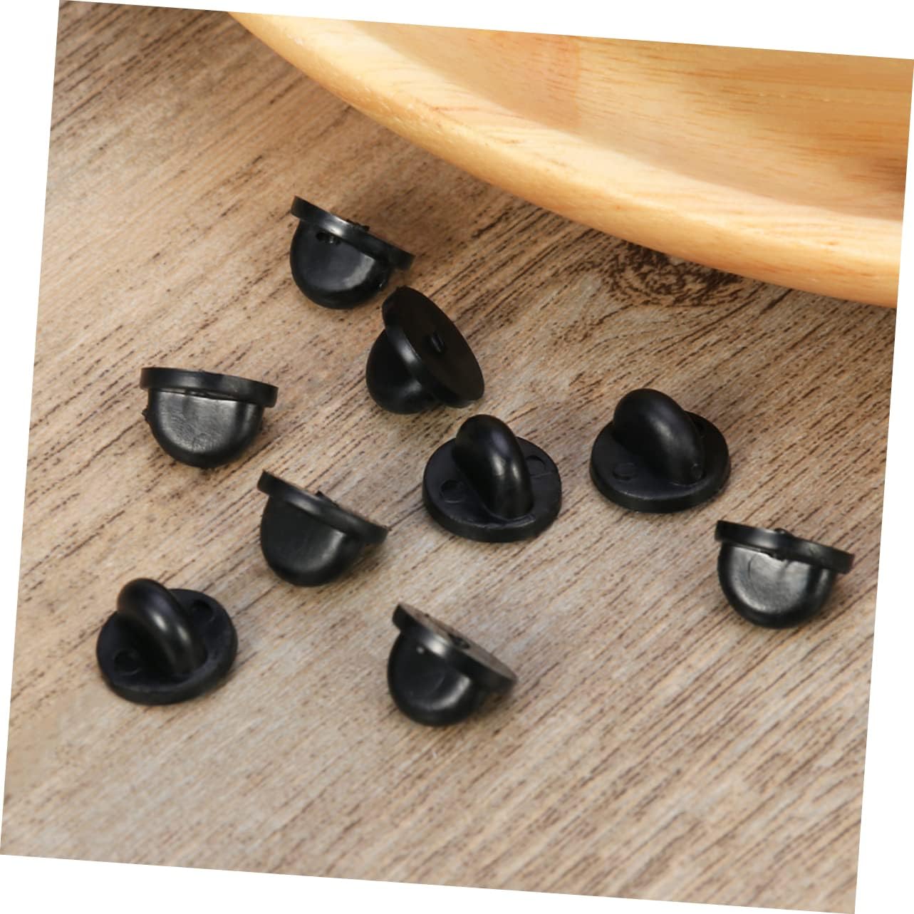 Lurrose 3sets Easy to Use Lapel Pin Backs Portable Pin Clasps for Jewelry DIY Craft Projects Home Shop Use 11x7mm Size 200pcs*3