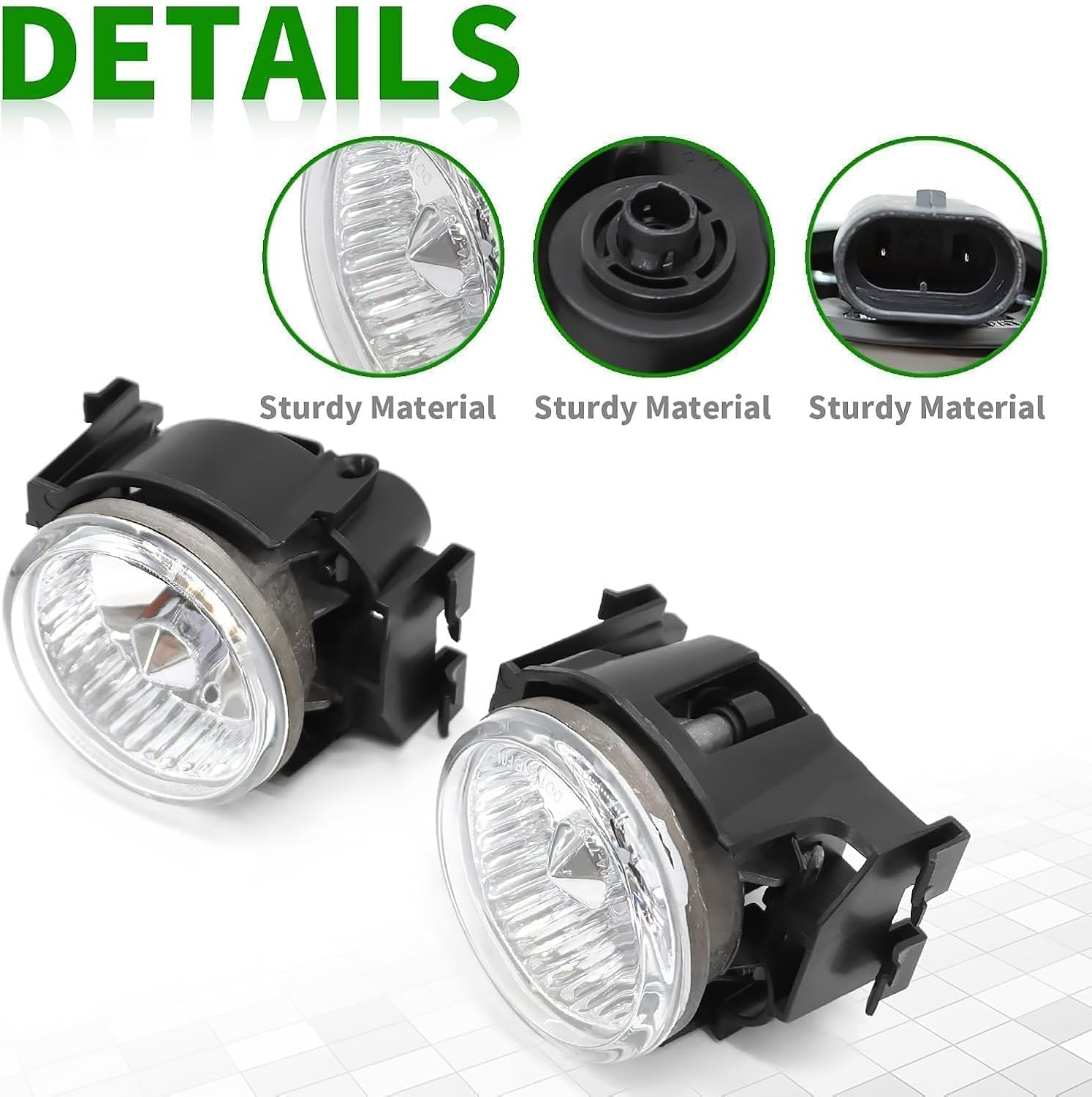 Pair Fog Light Assembly Compatible with Impreza 2011-2014/ Legacy 2008-2009/ WRX STI 2013-2014 Front Right & Left Fog Lamp Driver and Passenger Side 84501AG120 84501AG130 - Image 4