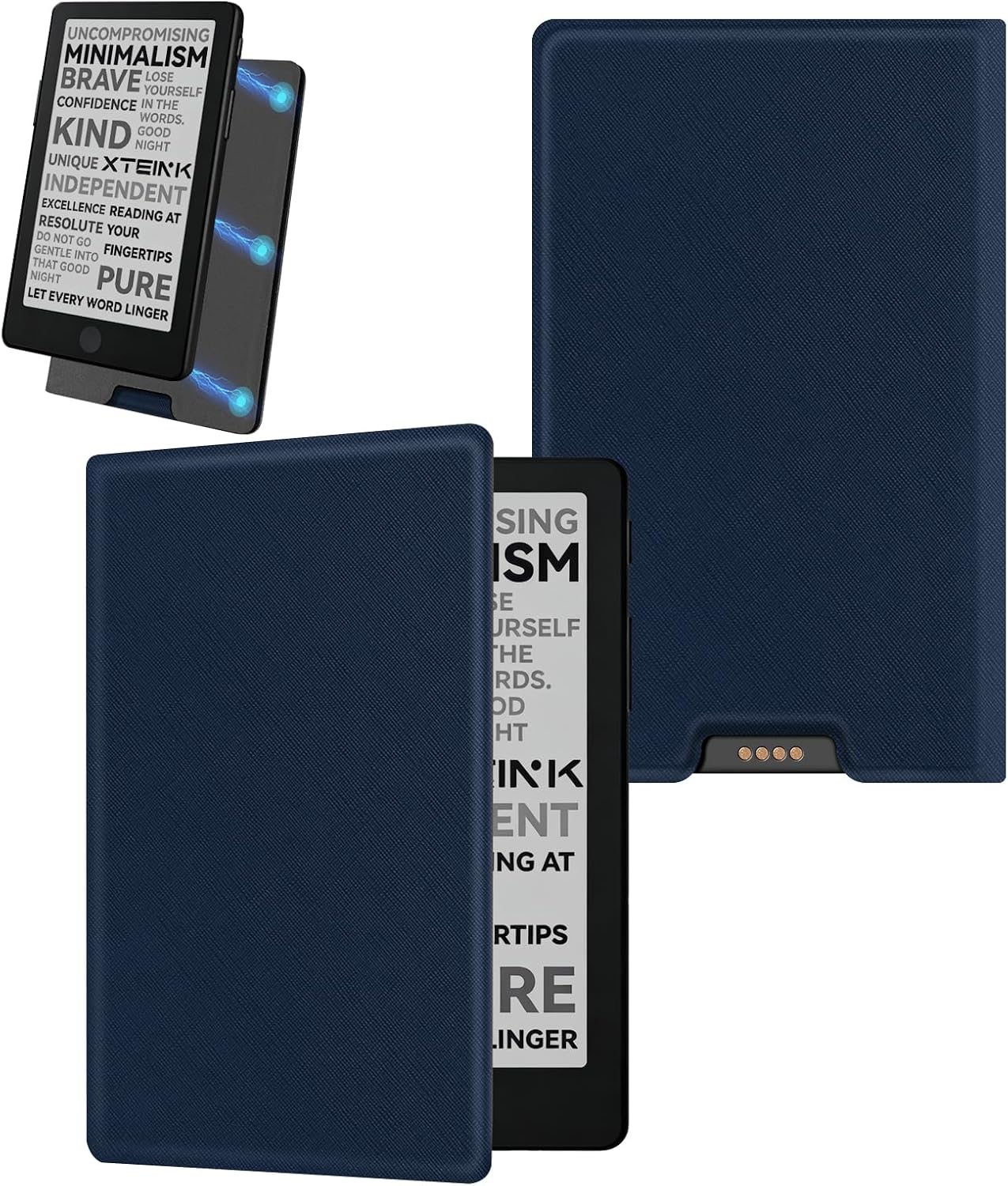 Magnetic Case for Xteink X4 Pro eReader 4.3" (Dark Blue)
