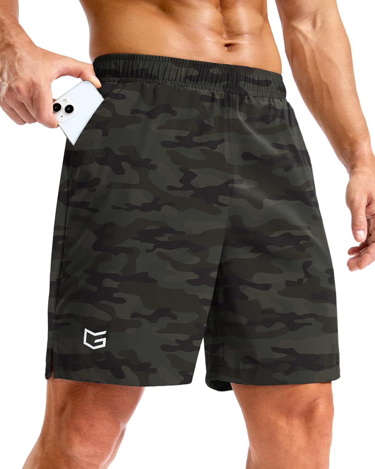 G Gradual Men's Athletic Running Shorts with Pockets Lightweight Quick Dry 5"/ 7"/ 9" Basketball Workout Gym Shorts for Men
