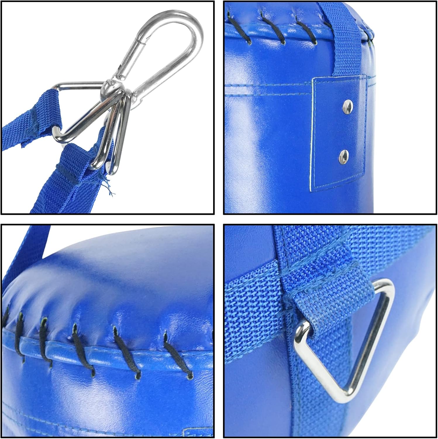 Aoneky Kids Punching Bag – Filled Boxing Bag for MMA and Kickboxing Training, Heavy Duty Brazing Leather, Strong Hanging Braid Strap for Ceiling, Youth Workout Activity for Children