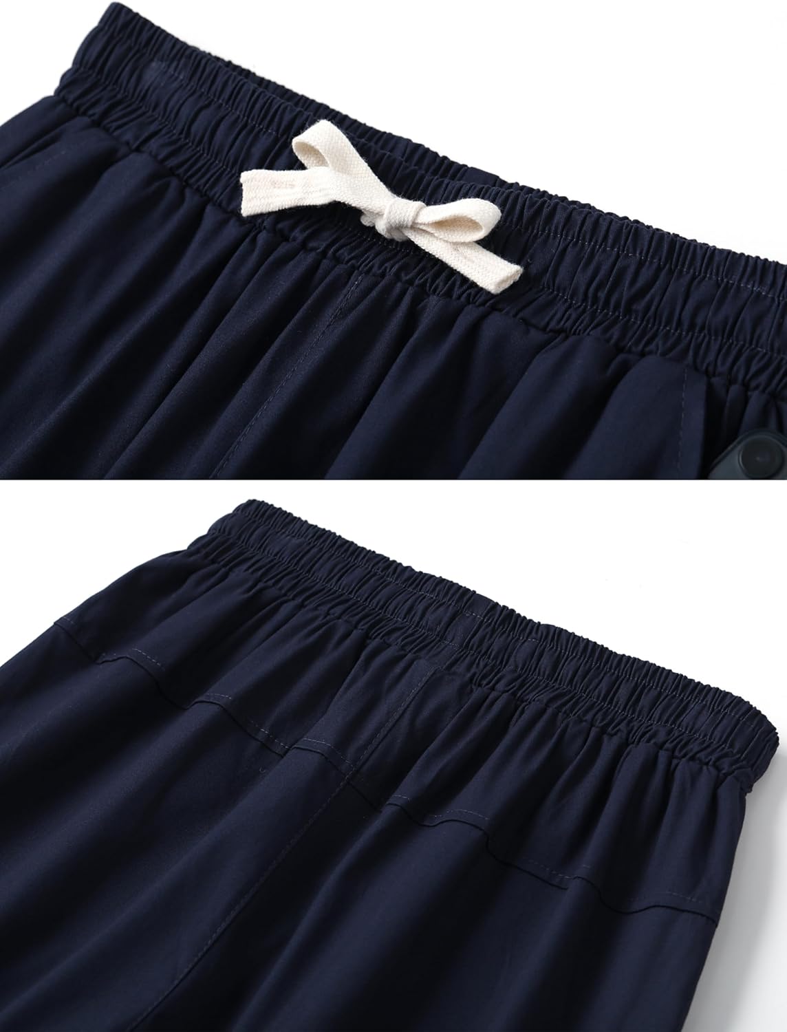 VtuAOL Men's Cargo Shorts Elastic Waist Casual Cotton Shorts with Multi Pockets - Image 4