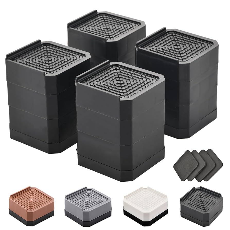 ⭐️洗濯機用 防振かさ上げ台 8個入り 底上げ 防振ゴム ブラック Amazon.co.jp: Ezprotekt 洗濯機用 防振かさ上げ台 8個入り