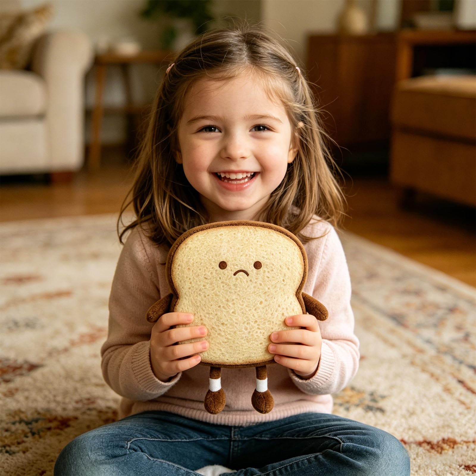 EduPlayte – Almohada De Peluche Con Forma De Pan De Canela – Juguete Suave De 12 Cm – Ideal Para Abrazar, Viajar Y Decorar – Regalo De Cumpleaños Para Niños Y Recién Nacidos