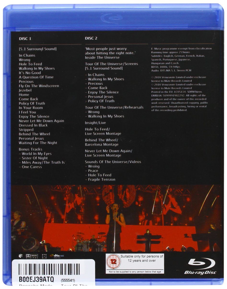 Depeche Mode - Tour of the Universe : Barcelona 20/21.11.09 [Blu-ray]