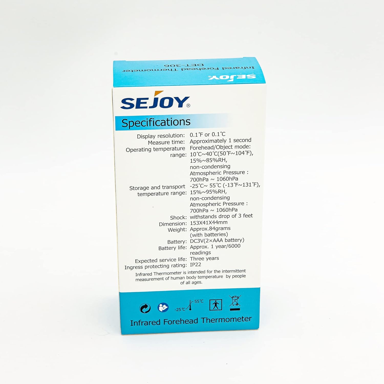 Sejoy Forehead Thermometer, Infrared Thermal Scanner for Body Temperature,