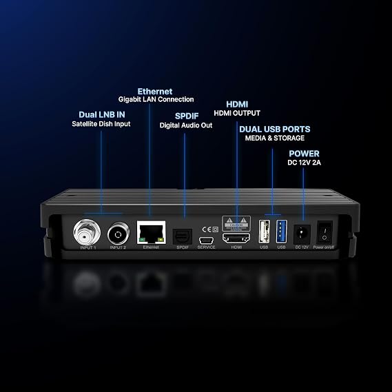 Dreambox One Ultra HD 2X DVB-S2X Multistream Tuner (4K 2160p E2 Linux Dual WiFi H.265 HEVC)