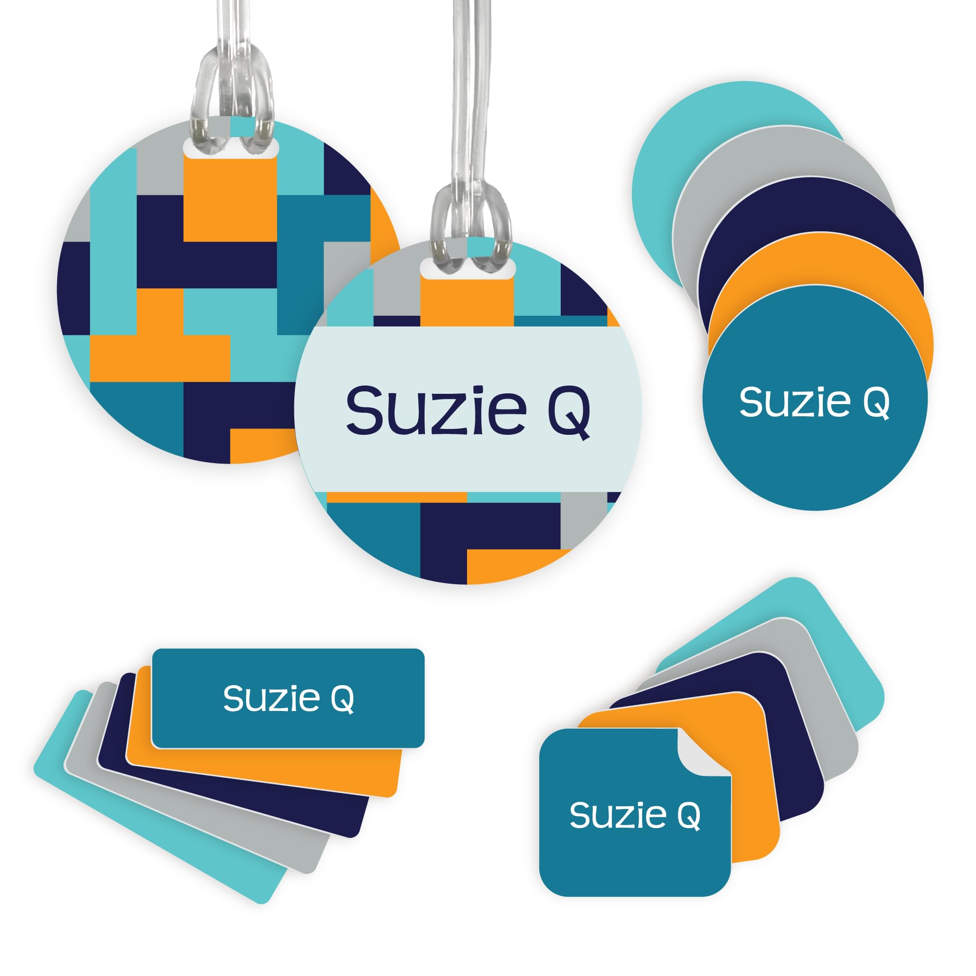 InchBug Personalized Name Label Combo Pack – Waterproof Daycare Labels for Bottles, Clothing, Towels, Lunch Boxes & School Supplies – Dishwasher Safe,