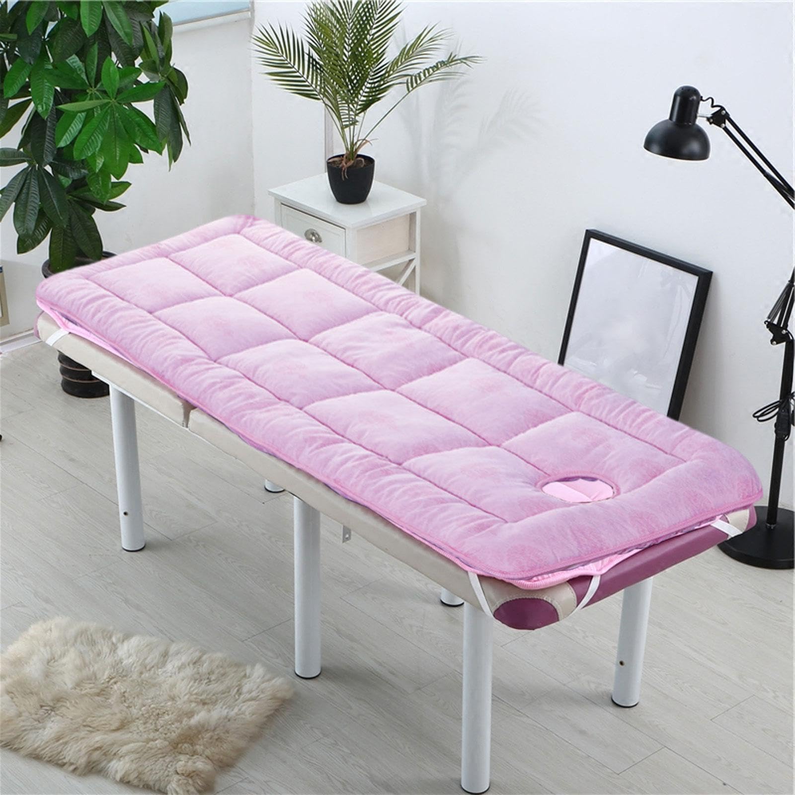 Materassino per Lettino da Massaggio Spa Morbido, Progettato con Materasso Apribile, Rivestimento Elastico in Poliestere E Imbottitura Uniforme, Adatt, 70x180 Cm
