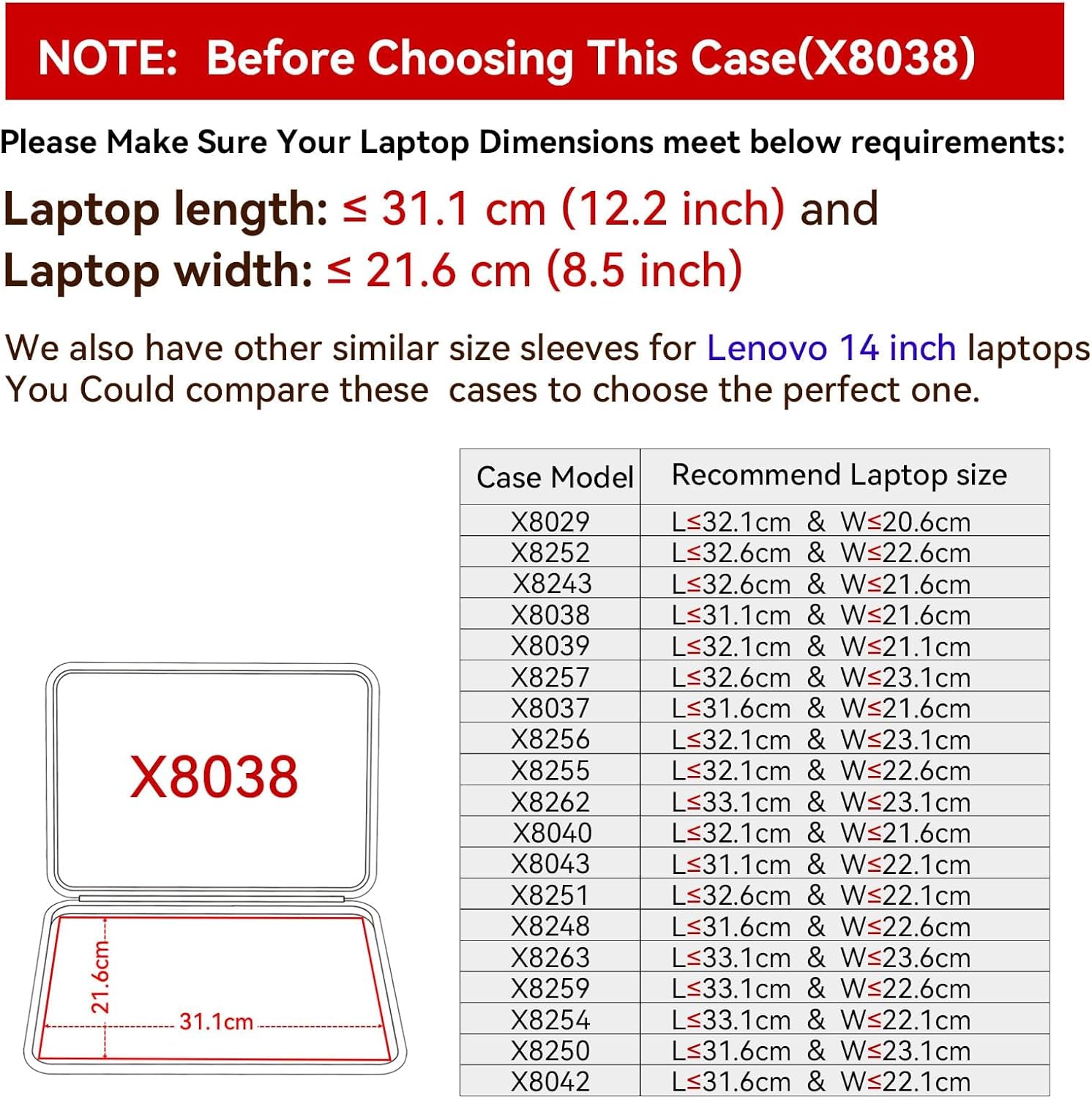 Smatree Hard EVA Protective Sleeve Case Compatible for 14 inch Dell Pro 14 Premium (PA14250),Latitude 9440/9450 2-in-1, Notebook Sleeve Bag (X8038)