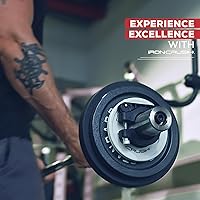 Vista 5 de Iron Crush Pinzas olímpicas para barra – Abrazaderas de gimnasio ajustables y delgadas para máxima capacidad de peso – Cerraduras de barra de Azul