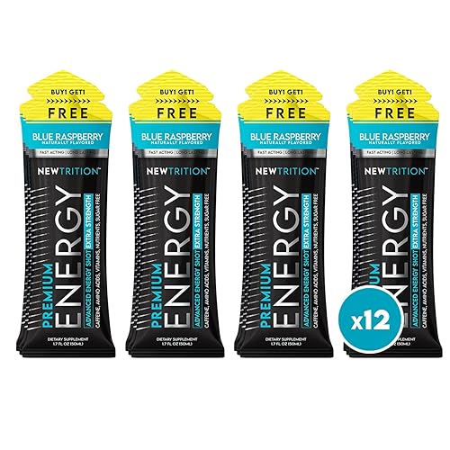 Vista 17 de Extra Strength Energy Shots, 1.7 fl oz – 250 mg de cafeína con vitamina B y aminoácidos, sin azúcar, sin calorías, bebida energética con vitaminas