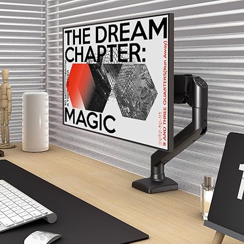 Miniatura 3 de Soporte de escritorio de brazo de monitor único para monitor de pantalla de 17-32 pulgadas, abrazadera de brazo de altura ajustable, rotación de 360