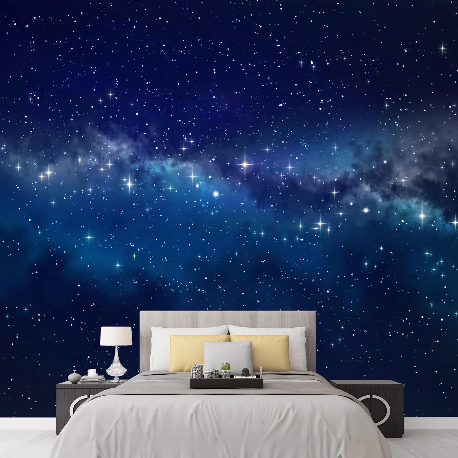 wall26 - Deep Space High Definition Star Field Background - Removable Wall Mural Self-Adhesive Large Wallpaper - 66x96 inches