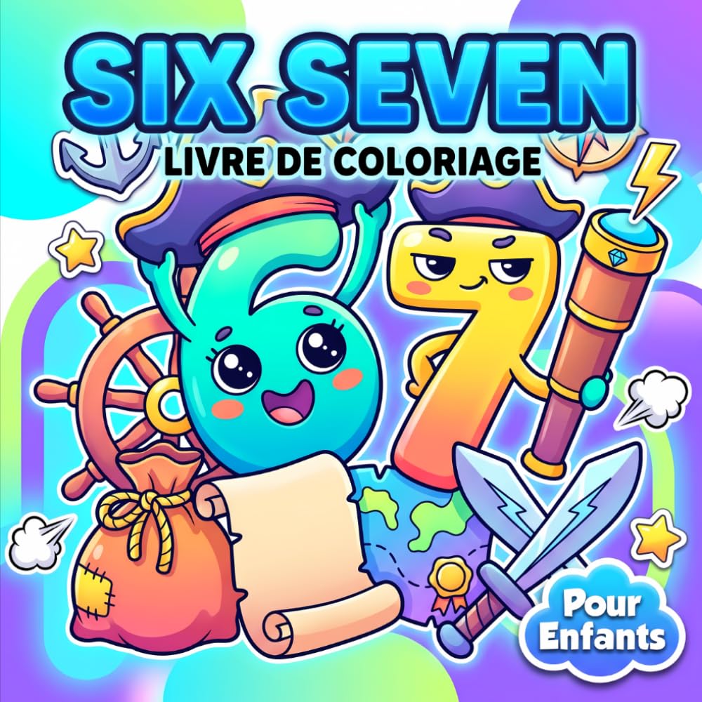 Livre De Coloriage Six Seven Brainrot: Cahier Amusant aux Motifs Inspirés des Tendances Internet pour la Détente des Adolescents et Adultes