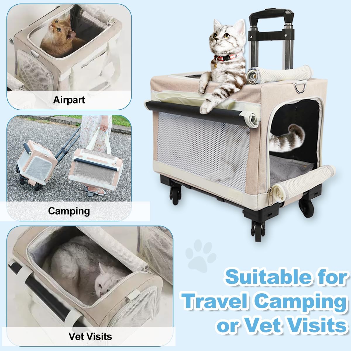 Travel in Style: Review of the Extra Large Double Pet Carrier for Your Furry Friends
