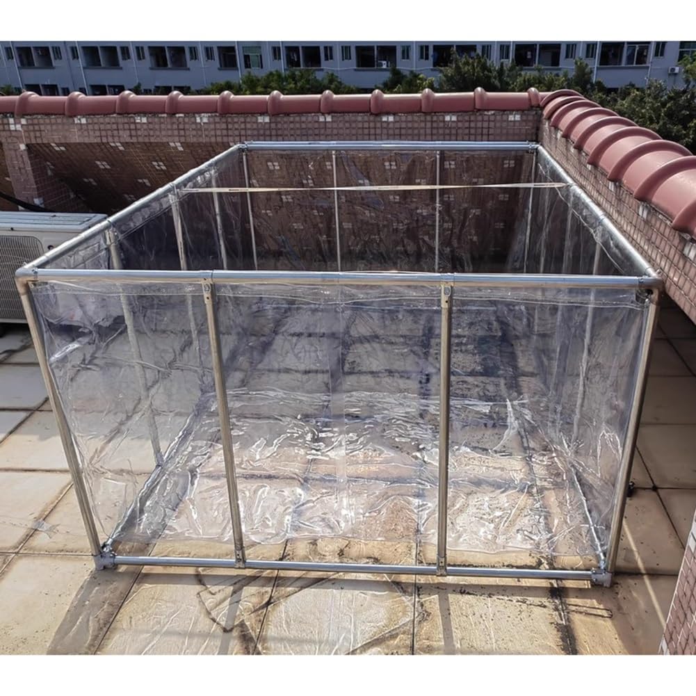 Laghetto per acquario, piscina, laghetto trasparente pieghevole, acquario in PVC per koi, laghetti per pesci da esterno, acquario, laghetto per koi, laghetto fuori terra, laghetto per tartarughe(Chiar