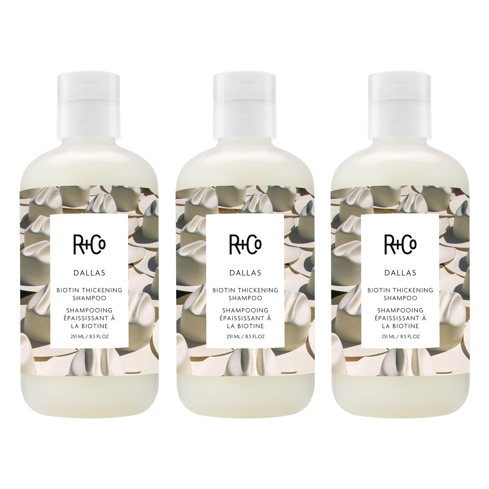 R+Co DALLAS Biotin Thickening Shampoo – Volumizing & Strengthening Hair Cleanser, All Hair Types