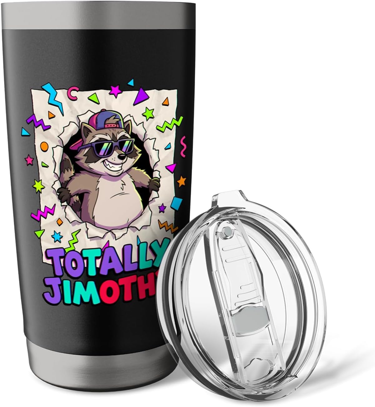 Jimothy raccoon seattle meme viral Stainless Steel Insulated Tumbler image 5