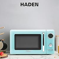 Vista 7 de Haden Horno microondas de 700 vatios y 0.7 pies cúbicos con controles digitales, descongelación e inicio instantáneo para encimera, pequeño Turquesa