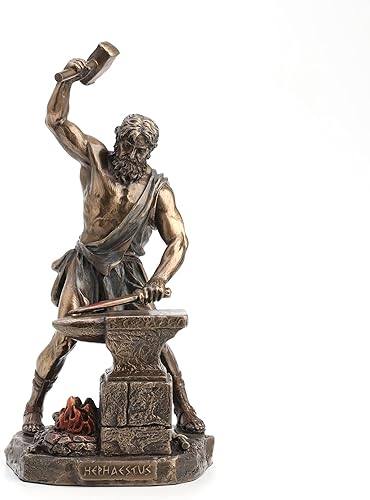 Veronese Design Hefesto griego dios del fuego y forja estatua terminada en bronce