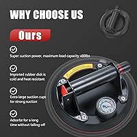 Vista 3 de 2 paquetes de ventosas de vidrio de 8" para levantar vidrio grande, máxima carga 960lbs, ventosas de succión para ventanas resistentes, ventosas