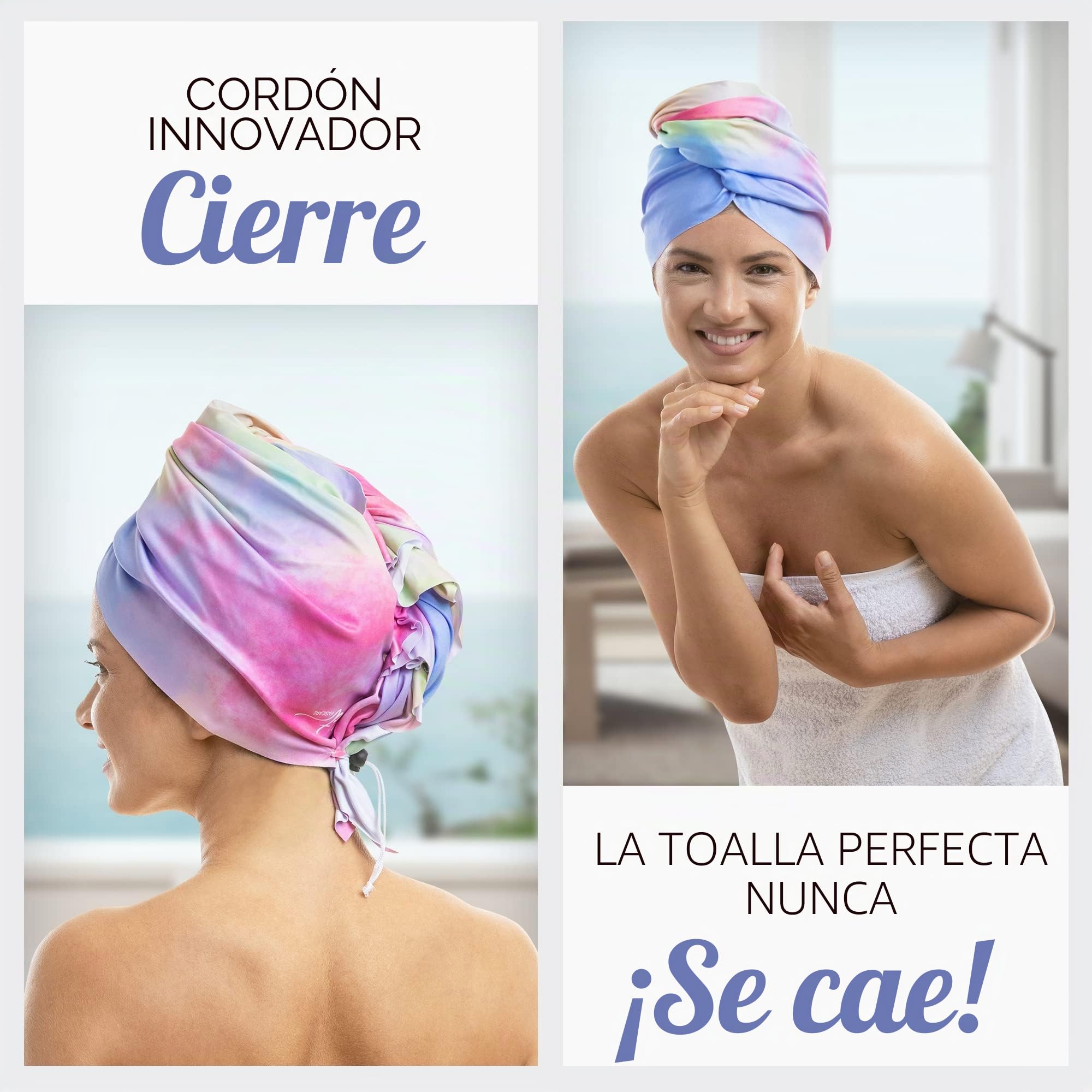 Toalla de microfibra para el pelo para mujer, regalo y viajes, suave como la seda, rizado, ondulado, liso, para niñas, esencial para el desprendimiento, antiarrugas, secado rápido, funciona mejor que
