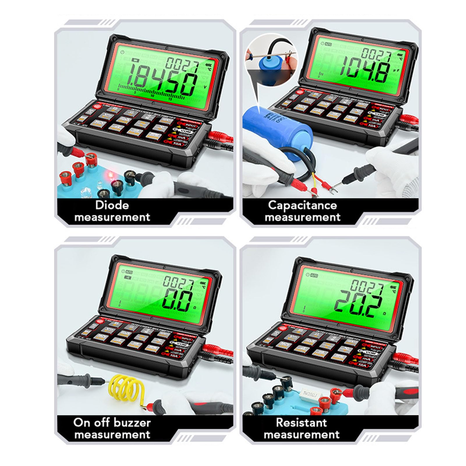 Digital Multimeter Electrical Tester RPM Dwell Angle Automotive Diagnostic Tool for Auto Repair Maintenance - Image 2