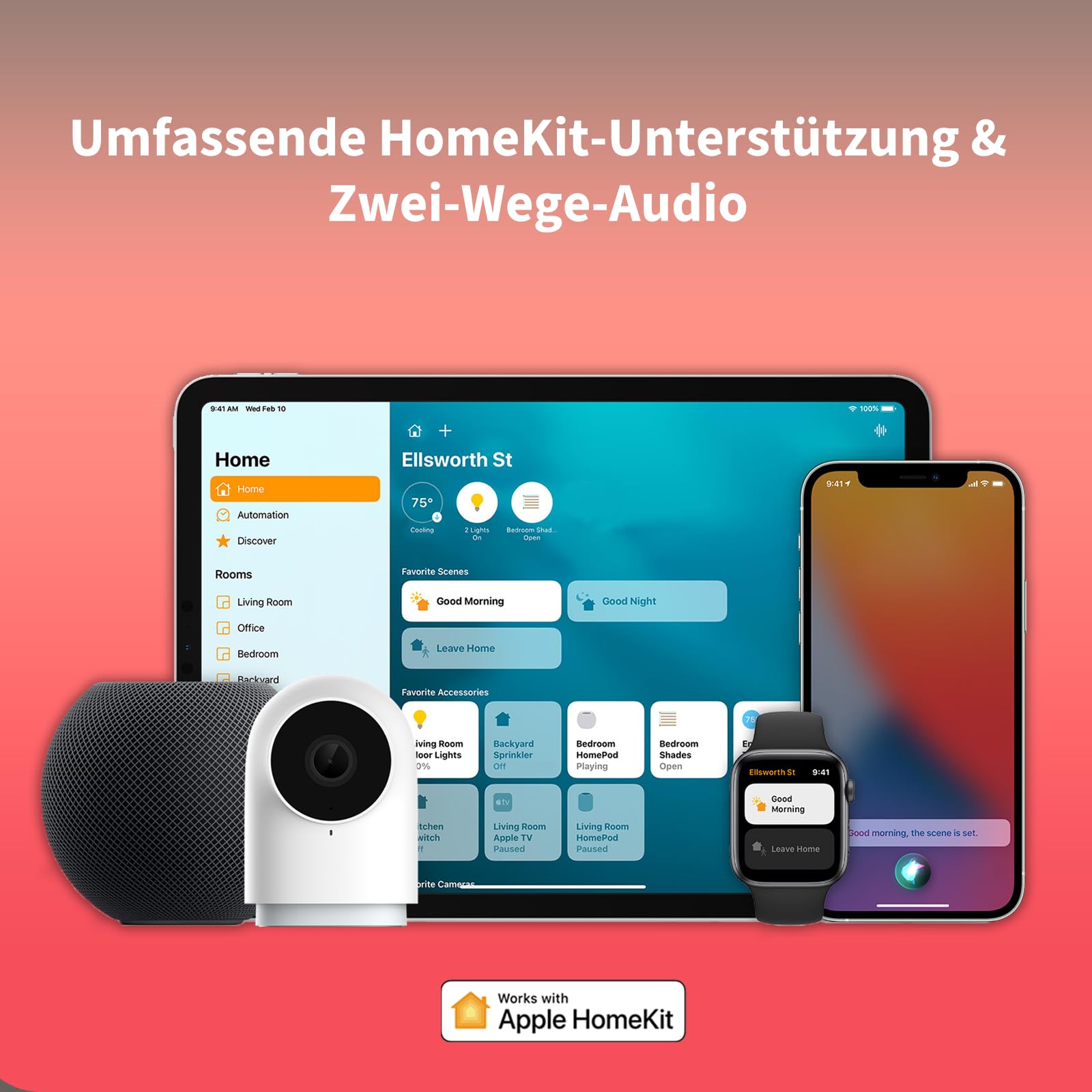 Aqara Kamera-Hub G2H Pro, 1080p HD HomeKit Secure Video Innen Kamera