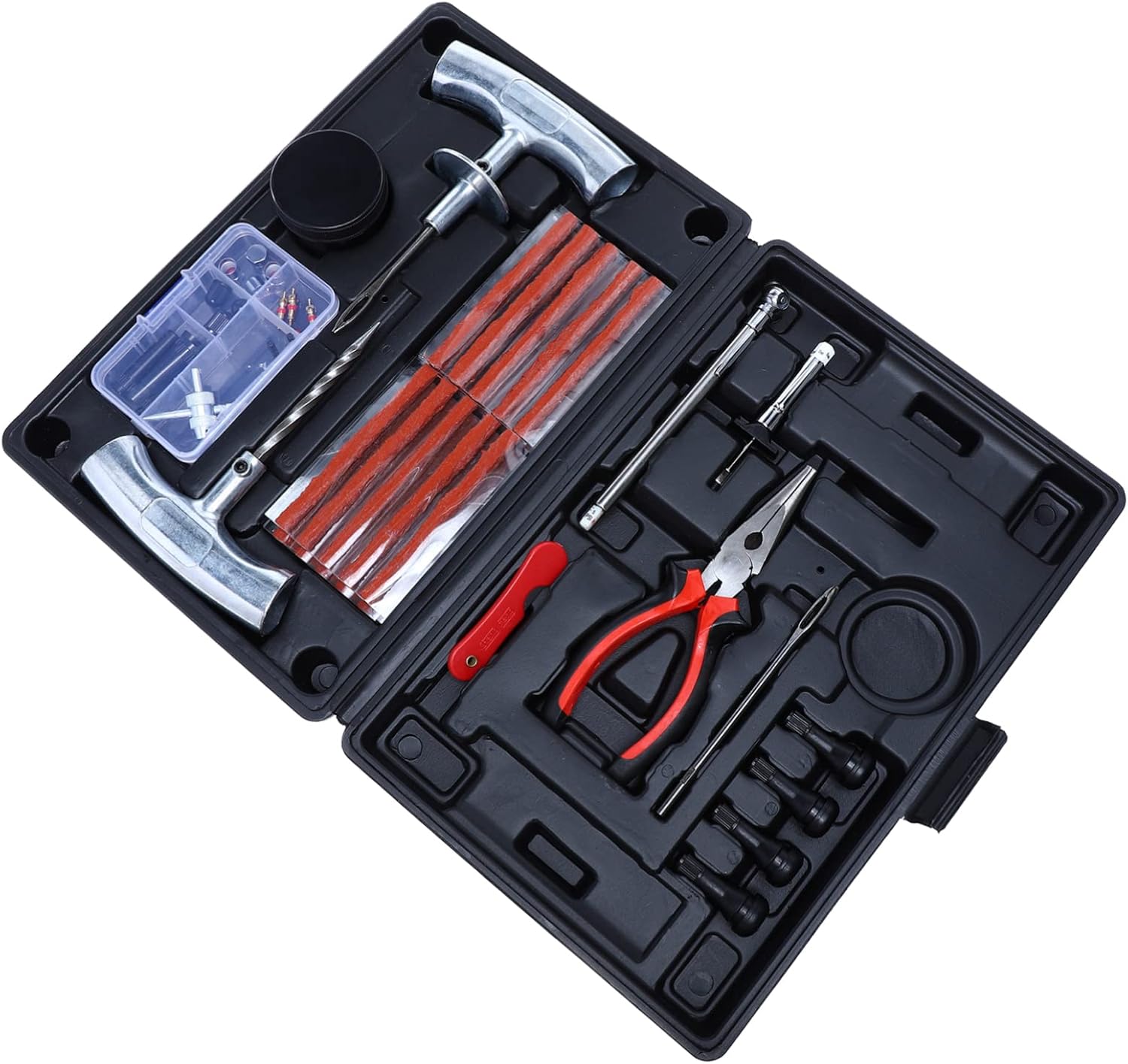 67pcs Heavy Duty Tire Repair Kit for Auto SUV and Truck Compact and Portable Puncture Repair Tools for Tire Maintenance