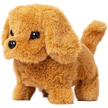 Robotic Puppy, Interactive Walking Plush Realistic Robot Puppy, Walking, Barking & Tail Wagging for Kids & Pet Lovers Robot Dog Robotic Dog Realistic
