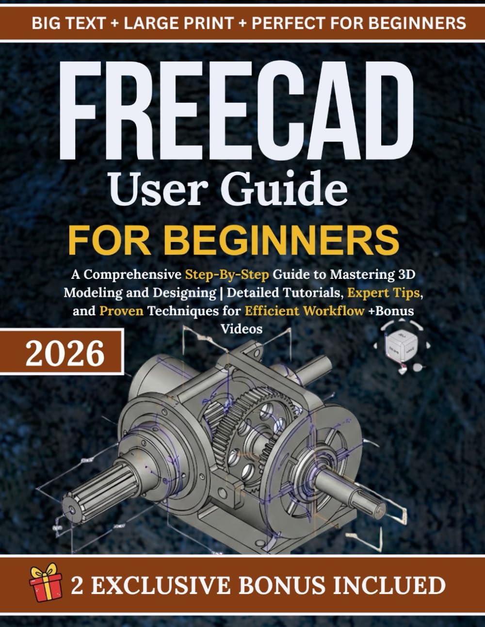 FreeCAD User Guide For Beginners: A Comprehensive Step-By-Step Guide to Mastering 3D Modeling and Designing | Detailed Tutorials, Expert Tips, and ... for Efficient Workflow +Bonus Videos